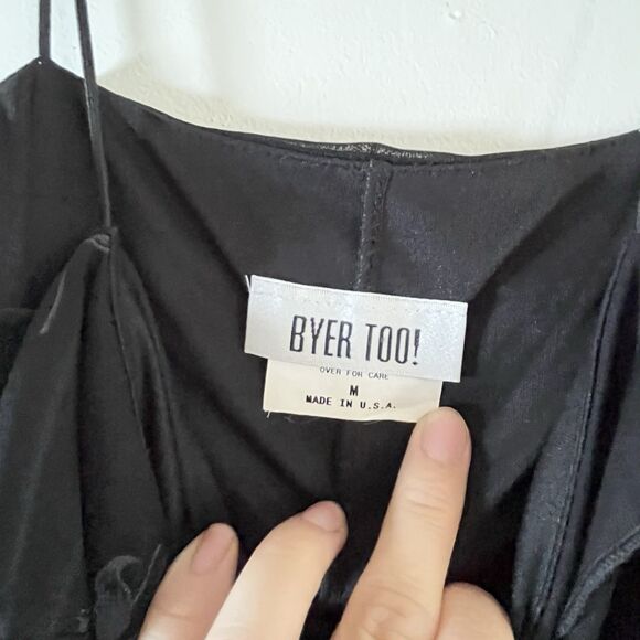 Vintage Y2K Byer Too Dress Sz L Chiffon Layered Whimsigoth Fairy Foral Gyaru - Picture 8 of 14